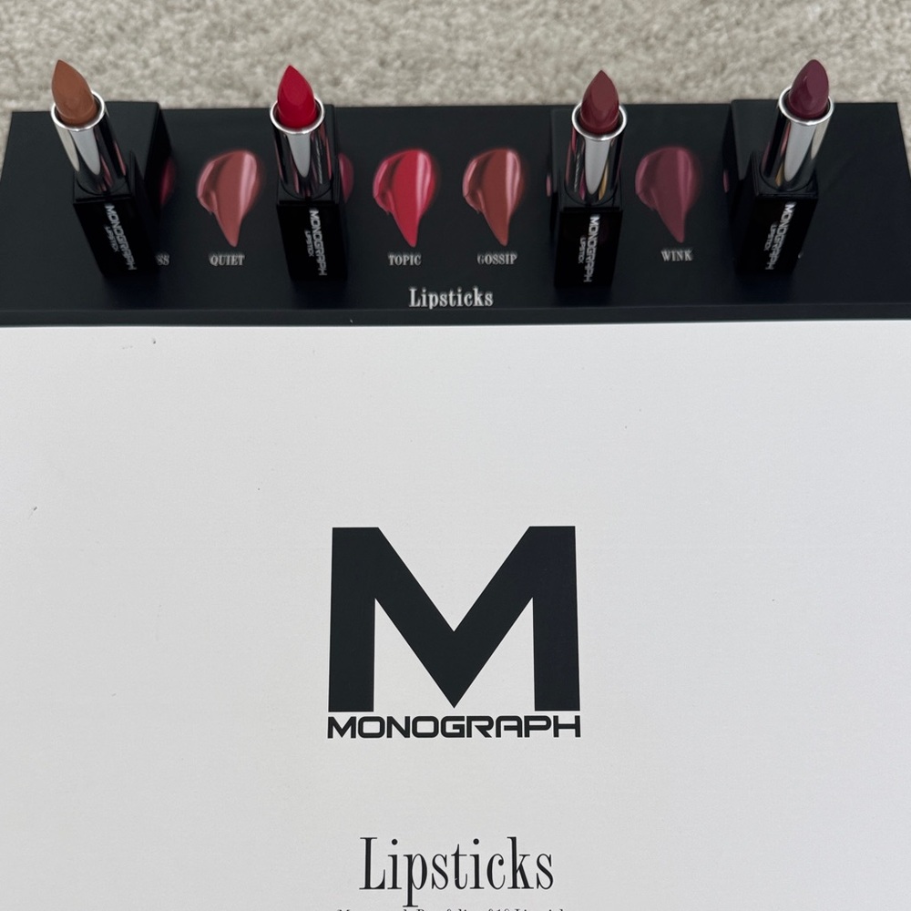 Artis Monograph Cream Lipstick,  Set of 4 Lipsticks - New